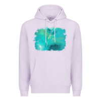 Lilac turquoise background Premium Hoodie - AdoDesignShop