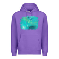 Purple turquoise background Premium Hoodie - AdoDesignShop