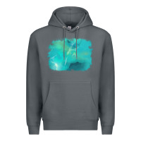 Rock turquoise background Premium Hoodie - AdoDesignShop