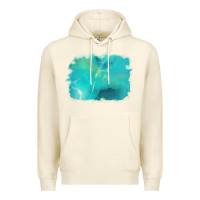 Sandshell turquoise background Premium Hoodie - AdoDesignShop