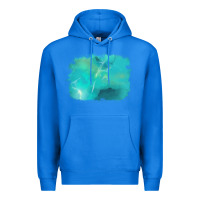 True Royal turquoise background Premium Hoodie - AdoDesignShop