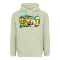 Matcha alligator coffee cups Heavyweight Hoodie - Zillion Design Studio