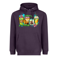 Plum alligator coffee cups Heavyweight Hoodie - Zillion Design Studio