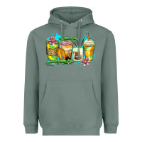 Sage alligator coffee cups Heavyweight Hoodie - Zillion Design Studio
