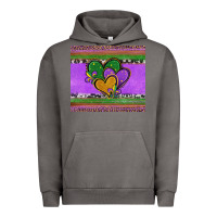 Pigment Tornado mardi gras hearts and fleur de lis Urban Hoodie - Jasminsmagicworld