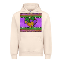 Sandshell mardi gras hearts and fleur de lis Urban Hoodie - Jasminsmagicworld