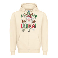 Sandshell fa la la llama Zipper Hoodie - MaliasSmallBusiness