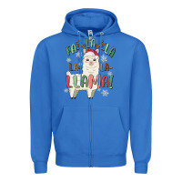 True Royal fa la la llama Zipper Hoodie - MaliasSmallBusiness