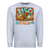 Heather Grey it's fall y'all Premium Sweatshirt - HRA Design Shop