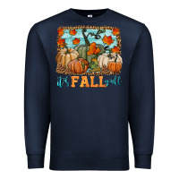 Navy it's fall y'all Premium Sweatshirt - HRA Design Shop