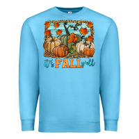 Ocean Blue it's fall y'all Premium Sweatshirt - HRA Design Shop