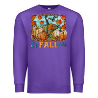 Purple it's fall y'all Premium Sweatshirt - HRA Design Shop