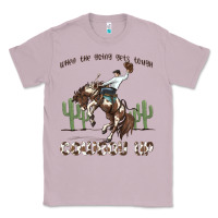 Lilac when the going gets tough cowboy up Classic Tee - MaliasSmallBusiness