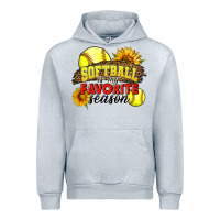Heather Grey Softball Is My Favorite Season Urban Hoodie - LillyAllenDesigns