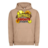 Pigment Burro Softball Is My Favorite Season Urban Hoodie - LillyAllenDesigns
