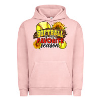 Pigment Salmon Softball Is My Favorite Season Urban Hoodie - LillyAllenDesigns
