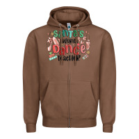 Chestnut santa's favorite dance teacher Zipper Hoodie - MaliasSmallBusiness