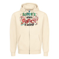 Santa's Favorite Dance Teacher Zipper Hoodie | Teevron