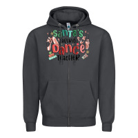 Smoke santa's favorite dance teacher Zipper Hoodie - MaliasSmallBusiness