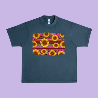 Cinco De Mayo Sunflower Background Urban Heavy Tee Designed By Artiststas