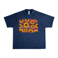 Navy cinco de mayo sunflower background Urban Heavy Tee - Artiststas