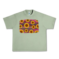 Oil Green cinco de mayo sunflower background Urban Heavy Tee - Artiststas
