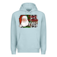 Blue Mist santa merry christmas y'all Premium Hoodie - AdoDesignShop