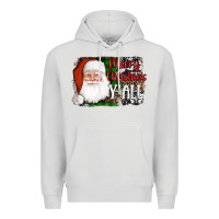 Dove Grey santa merry christmas y'all Premium Hoodie - AdoDesignShop