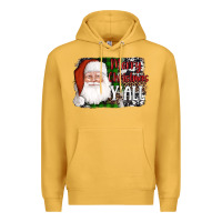 Mustard santa merry christmas y'all Premium Hoodie - AdoDesignShop