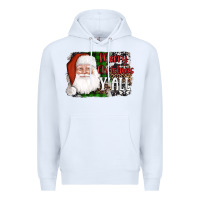 White santa merry christmas y'all Premium Hoodie - AdoDesignShop
