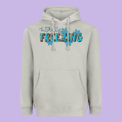 Literally Freezing Winter Heavyweight Hoodie Designed By Ranaportraitstore