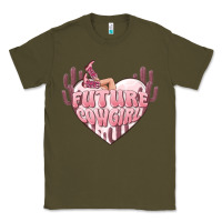 Army Green future cowgirl Classic Tee - MaliasSmallBusiness