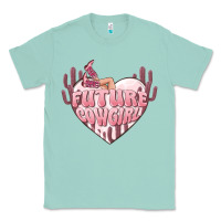 Seafoam future cowgirl Classic Tee - MaliasSmallBusiness