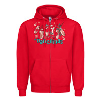 Red merry dancemas christmas ballet Zipper Hoodie - MaliasSmallBusiness