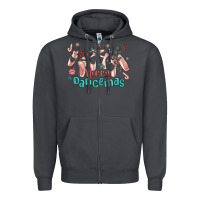 Smoke merry dancemas christmas ballet Zipper Hoodie - MaliasSmallBusiness