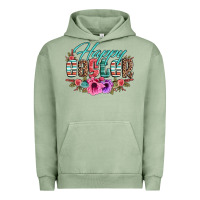Pigment Oil Green happy easter western floral serape leopard Urban Hoodie - Jasminsmagicworld