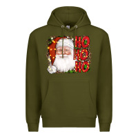 Army Green christmas ho ho ho santa clause Premium Hoodie - AdoDesignShop