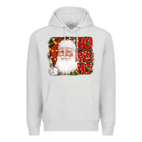 Dove Grey christmas ho ho ho santa clause Premium Hoodie - AdoDesignShop