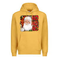 Mustard christmas ho ho ho santa clause Premium Hoodie - AdoDesignShop