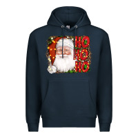 Navy christmas ho ho ho santa clause Premium Hoodie - AdoDesignShop