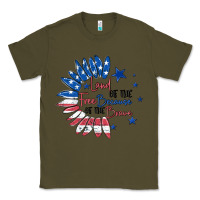 Army Green land of the free because of the brave Classic Tee - MaliasSmallBusiness