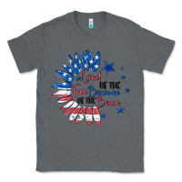 Charcoal Heather land of the free because of the brave Classic Tee - MaliasSmallBusiness
