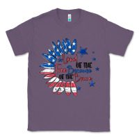 Lavender land of the free because of the brave Classic Tee - MaliasSmallBusiness