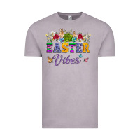 Vintage Zinc easter vibes and butterfly with bunny and flowers Vintage Tee - Artiststas
