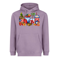 Lavender puerto rico coffee cups Heavyweight Hoodie - Zillion Design Studio