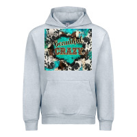 Heather Grey western beautiful crazy Urban Hoodie - BarkalooDesign