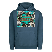 Pigment Midnight Navy western beautiful crazy Urban Hoodie - BarkalooDesign