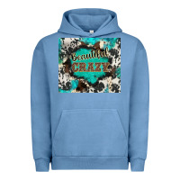 Pigment Pebble Blue western beautiful crazy Urban Hoodie - BarkalooDesign