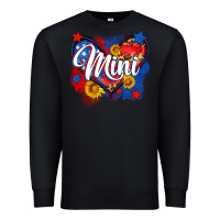 Black American mini heart Premium Sweatshirt - Neo Western