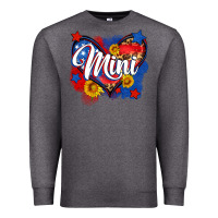 Charcoal Heather American mini heart Premium Sweatshirt - Neo Western